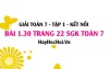 Bài 1.30 SGK Toán 7 tập 1 Kết nối tri thức